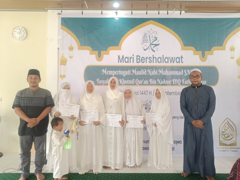 Maulid Nabi Muhammad SAW di Masjid At Taqwa Dusun Sekurau Bawah. (21 September 2025)