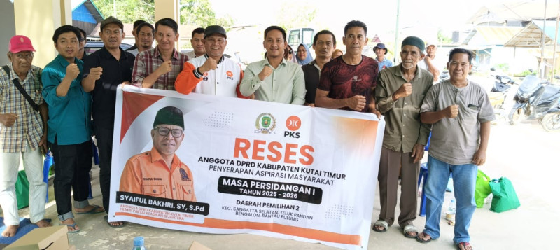 Reses Anggota DPRD Kabupaten Kutai Timur  Penyerapan Aspirasi Masyarakat.   Masa Persidangan I  Tahun 2025–2026   Daerah Pemilihan 2   bersama Bapak Syaiful Bakhri, S. Y. S. Pd