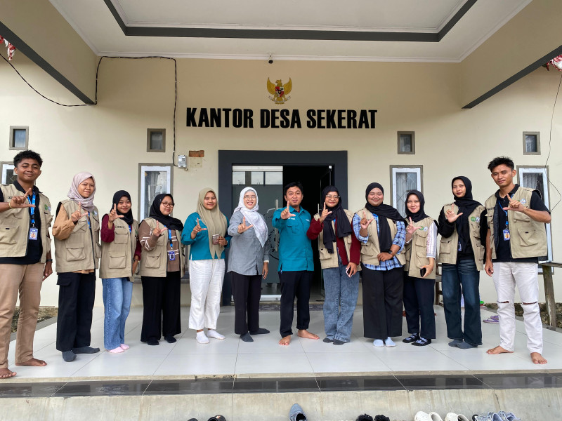 Desa Sekerat menerima kunjungan istimewa dari Dosen Pembimbing Lapangan (DPL) KKN 51 Universitas Mulawarman